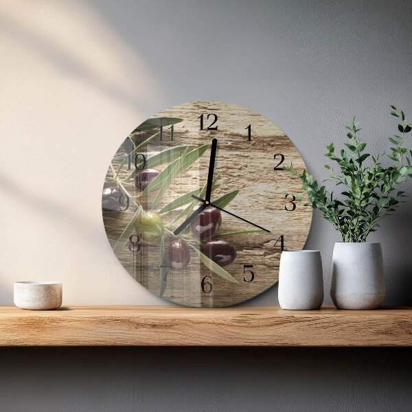Round wall clock Olives