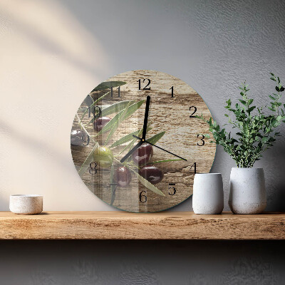 Round wall clock Olives