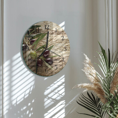 Round wall clock Olives