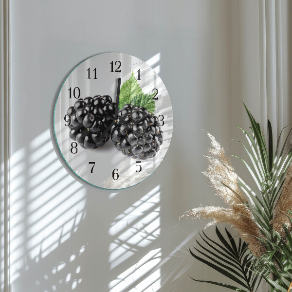 Round wall clock Blackberries