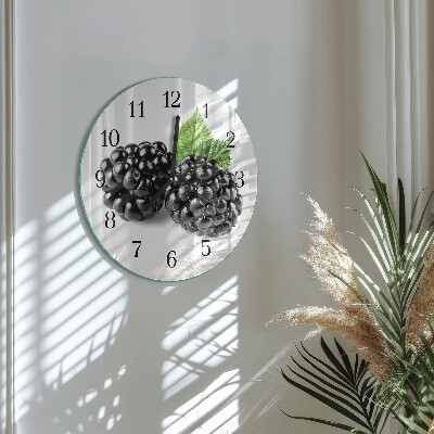 Round wall clock Blackberries