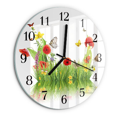Round wall clock Meadow