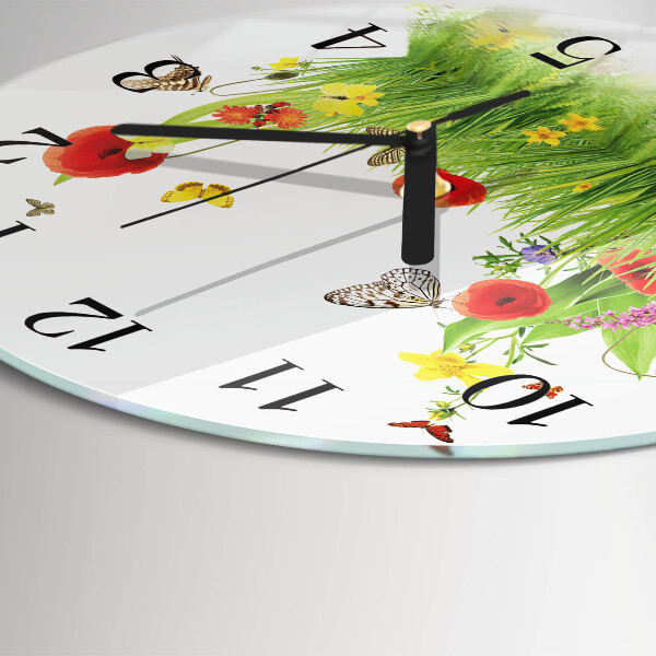 Round wall clock Meadow