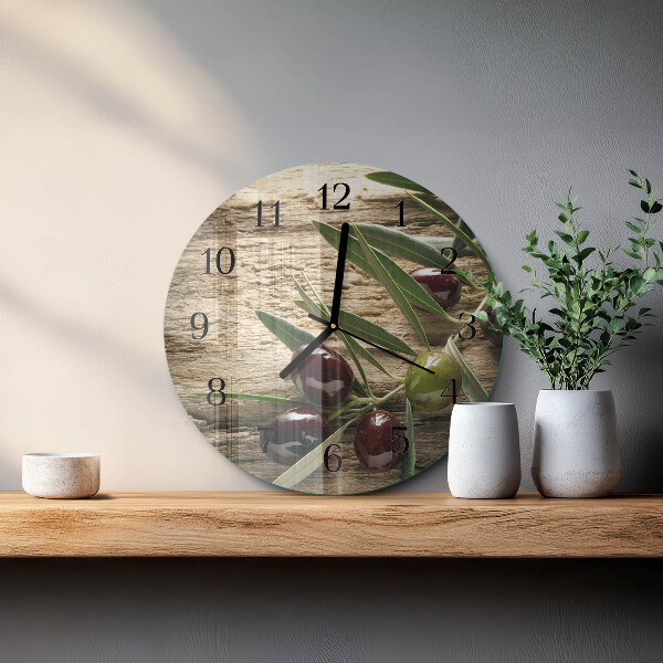 Round wall clock Olives