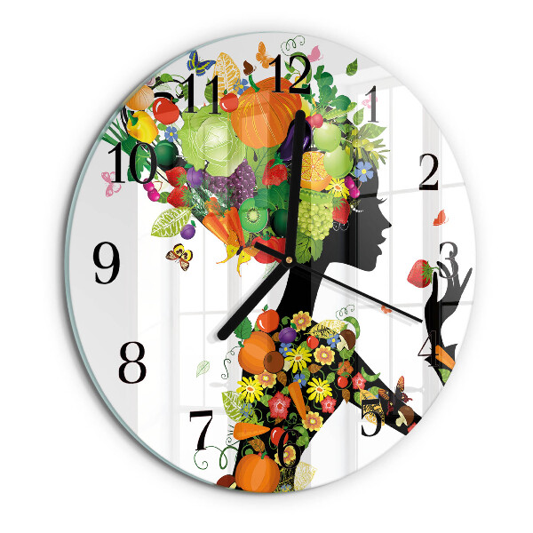 Round wall clock Piece