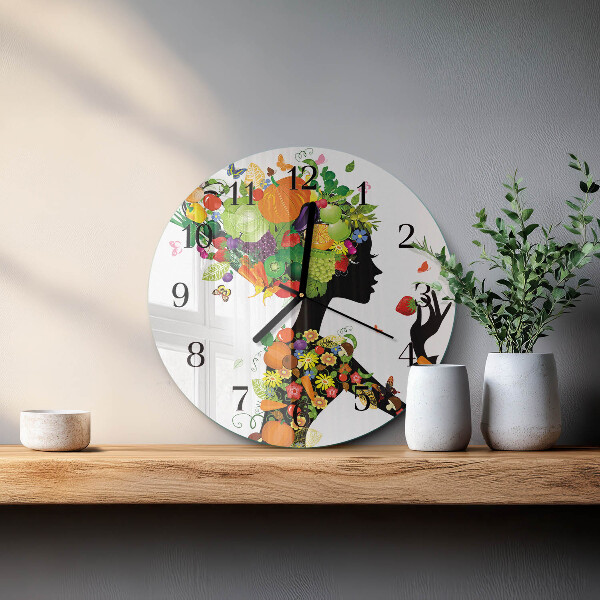 Round wall clock Piece