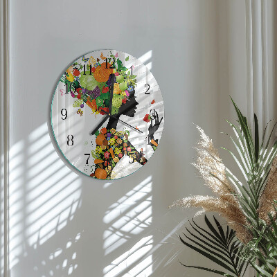 Round wall clock Piece