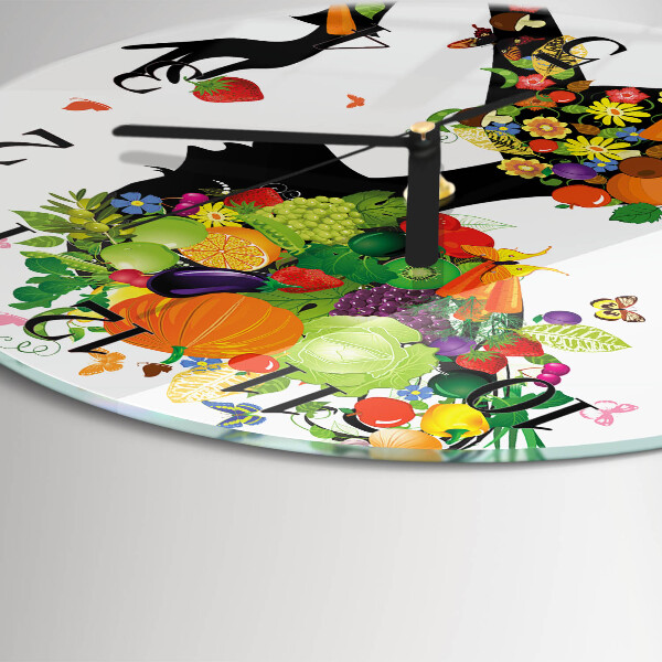 Round wall clock Piece