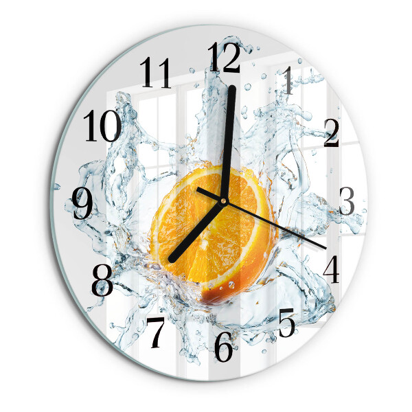 Round wall clock Water
