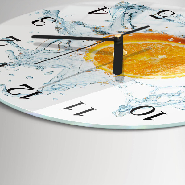Round wall clock Water