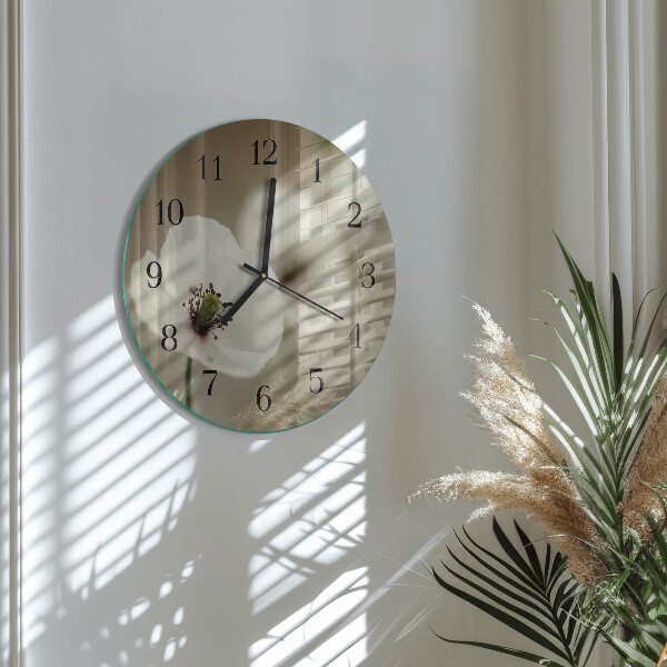 Round wall clock Poppy