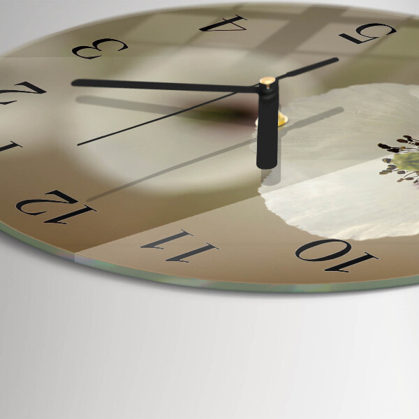 Round wall clock Poppy