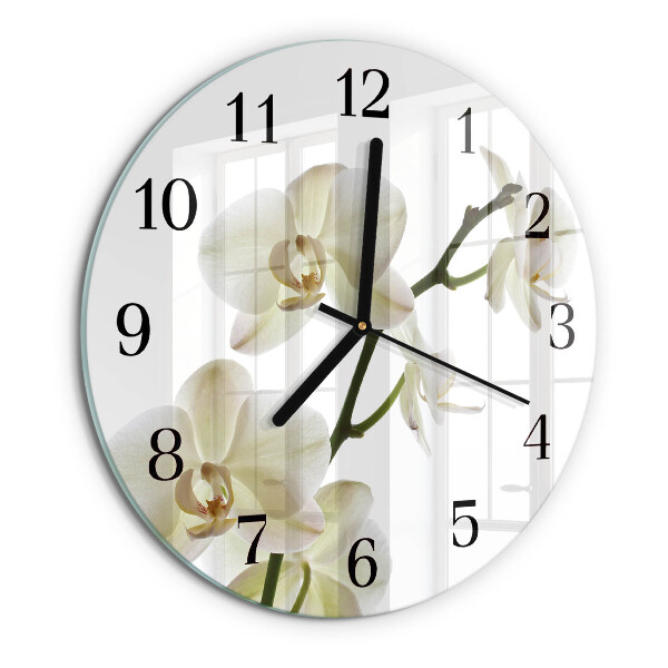 Round wall clock Orchid