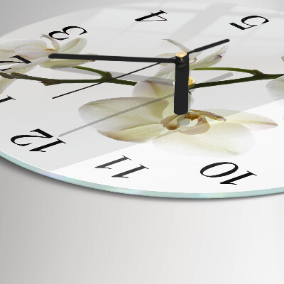 Round wall clock Orchid
