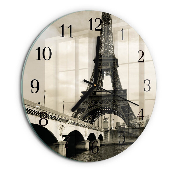 Round wall clock Paris