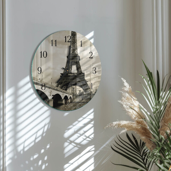 Round wall clock Paris