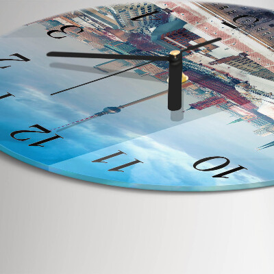 Round wall clock Winter City