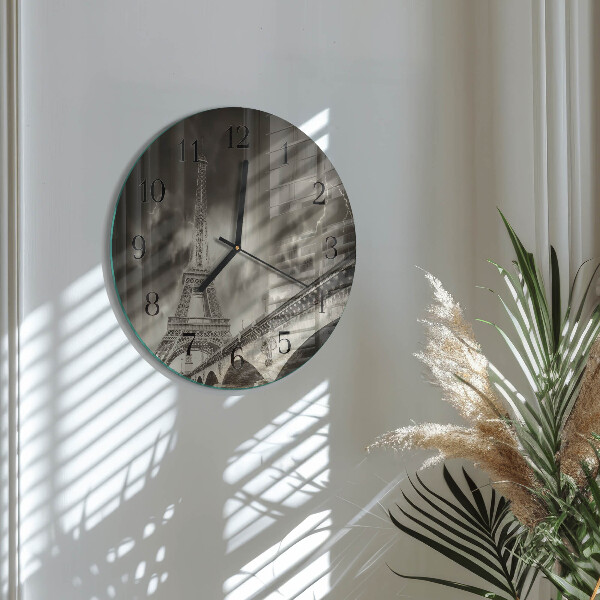 Round wall clock Paris