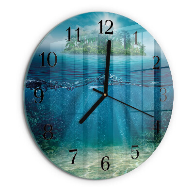 Round wall clock Seabed