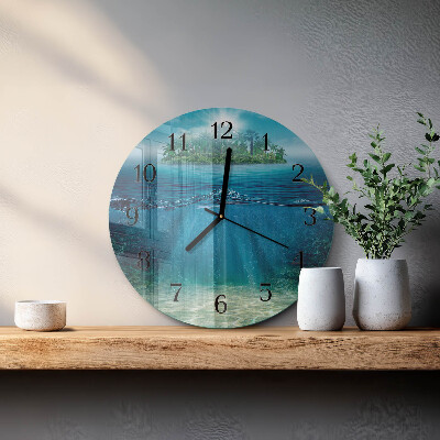 Round wall clock Seabed