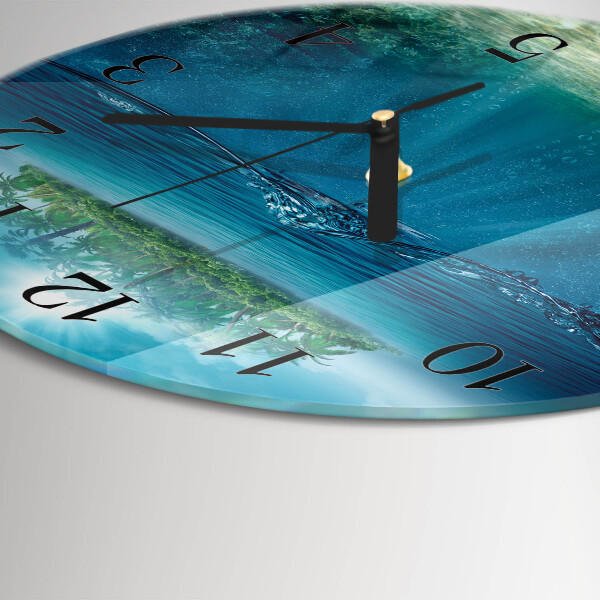 Round wall clock Seabed