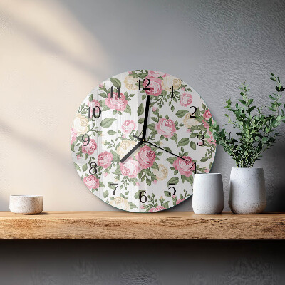 Round wall clock Background