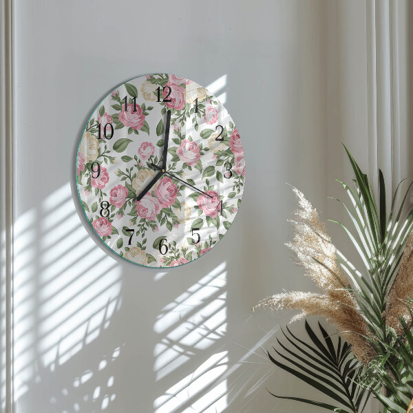 Round wall clock Background
