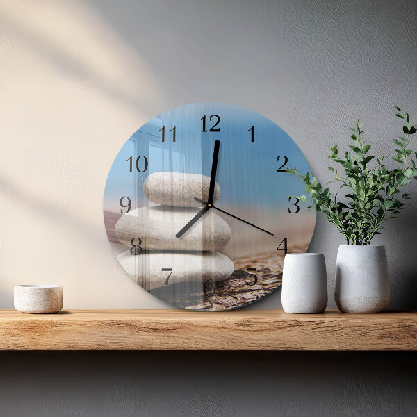 Round wall clock Stones