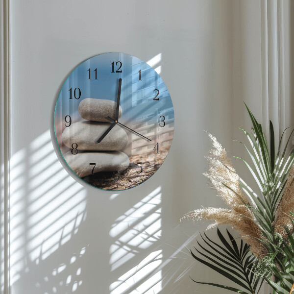 Round wall clock Stones
