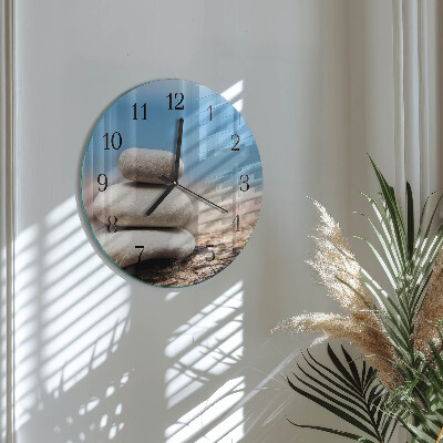 Round wall clock Stones