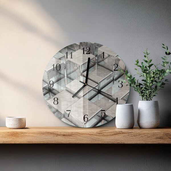 Round wall clock Dice