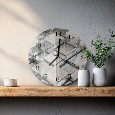 Round wall clock Dice