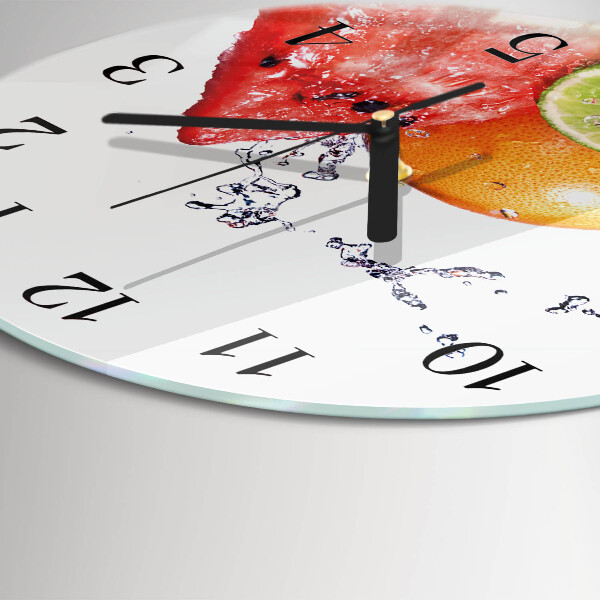 Round wall clock Fruit