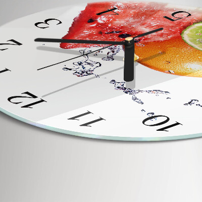 Round wall clock Fruit