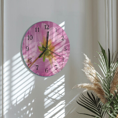 Round wall clock Flower