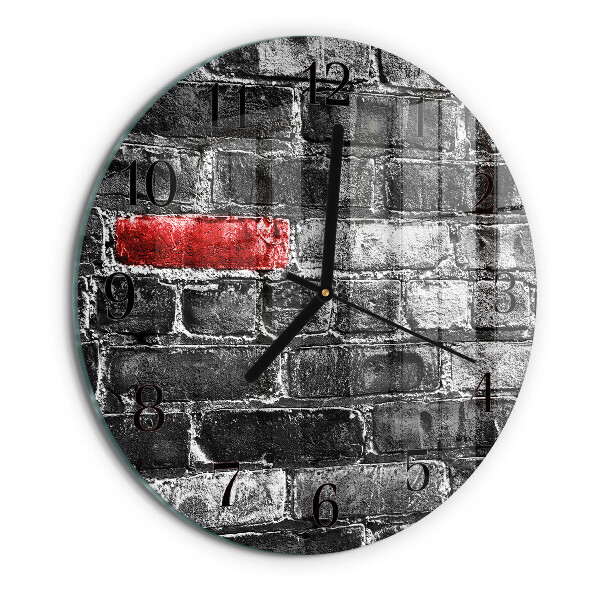 Round wall clock Brick