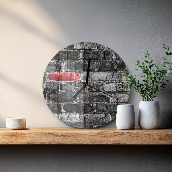 Round wall clock Brick