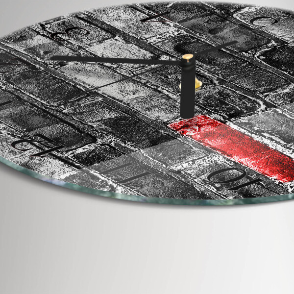 Round wall clock Brick