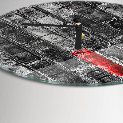 Round wall clock Brick