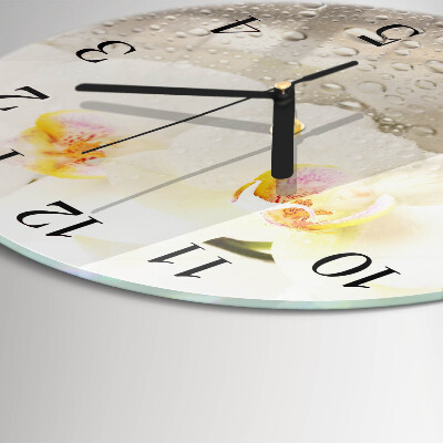 Round wall clock Orchid