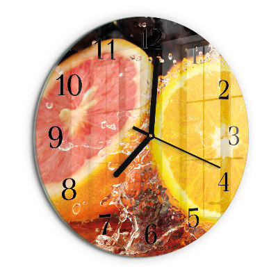 Round wall clock Fruit