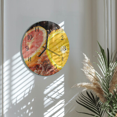 Round wall clock Fruit