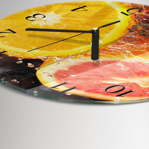 Round wall clock Fruit