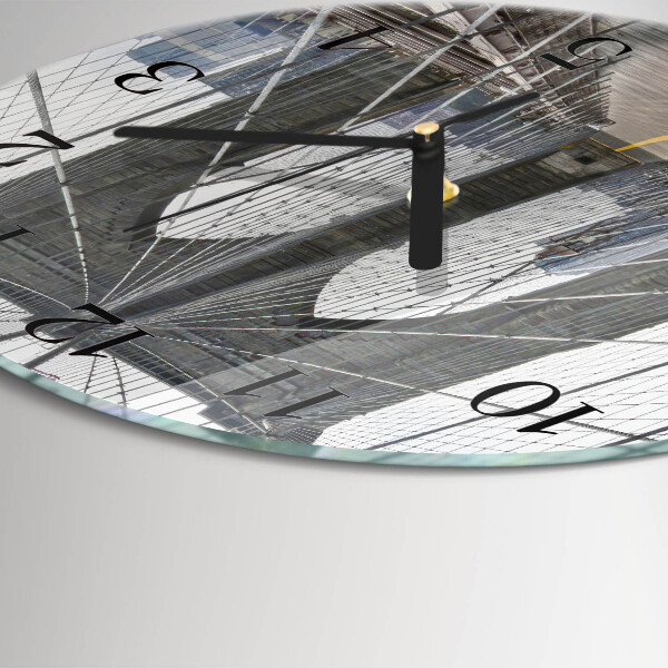 Round wall clock Brooklyn Bridge