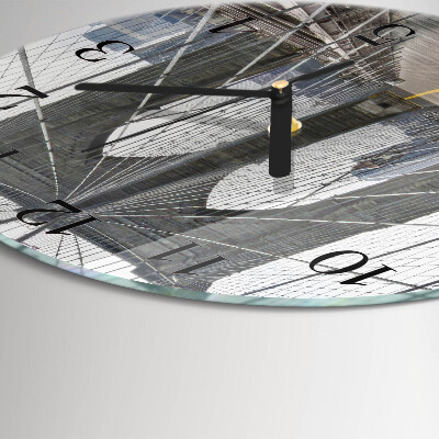 Round wall clock Brooklyn Bridge
