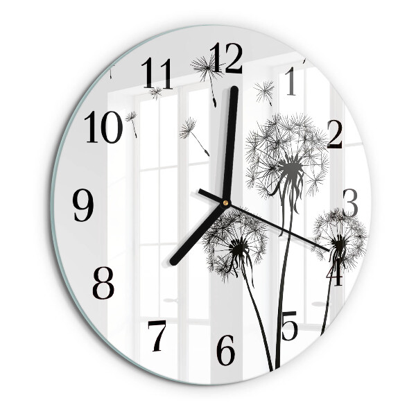 Round wall clock Dandelion
