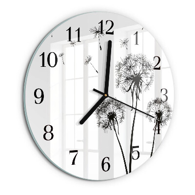 Round wall clock Dandelion