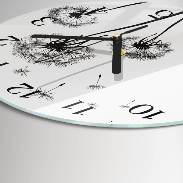 Round wall clock Dandelion