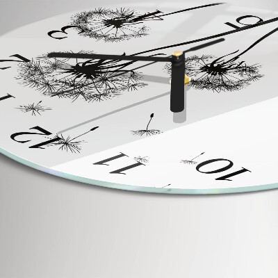 Round wall clock Dandelion