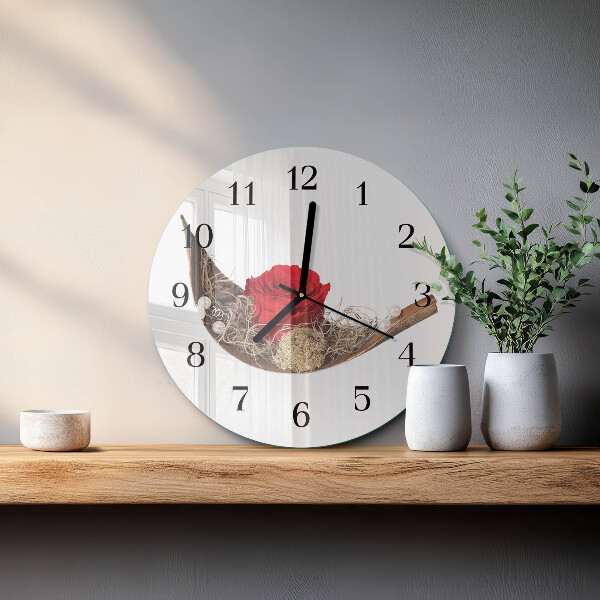 Round wall clock Rose